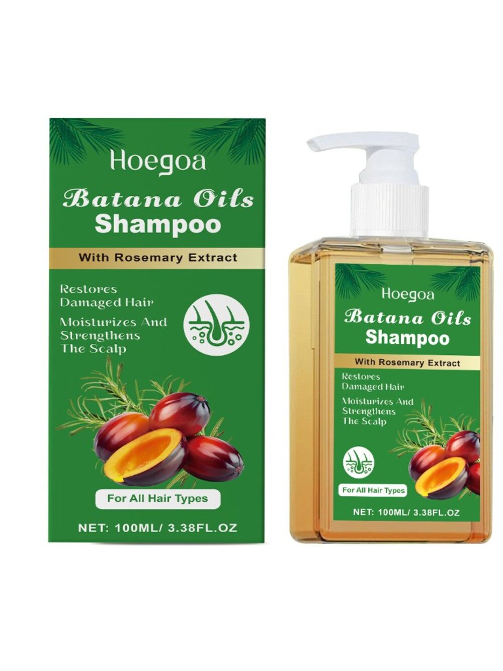 HOEGOA Shampoo 100ml Box – Moisturizing & Oil Control -